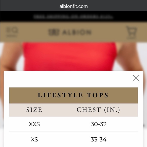 ALBION UTAH HIGH NECK TANK, RED CRIMSON NWT - Picture 2 of 9